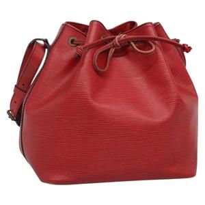 LOUIS VUITTON Epi Petit Noe Shoulder Bag Red M44107 LV Auth 131744